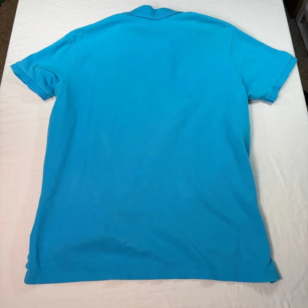 Polo Ralph Lauren mens light blue polo shirt. Yellow pony. Size XL. preppy, golf